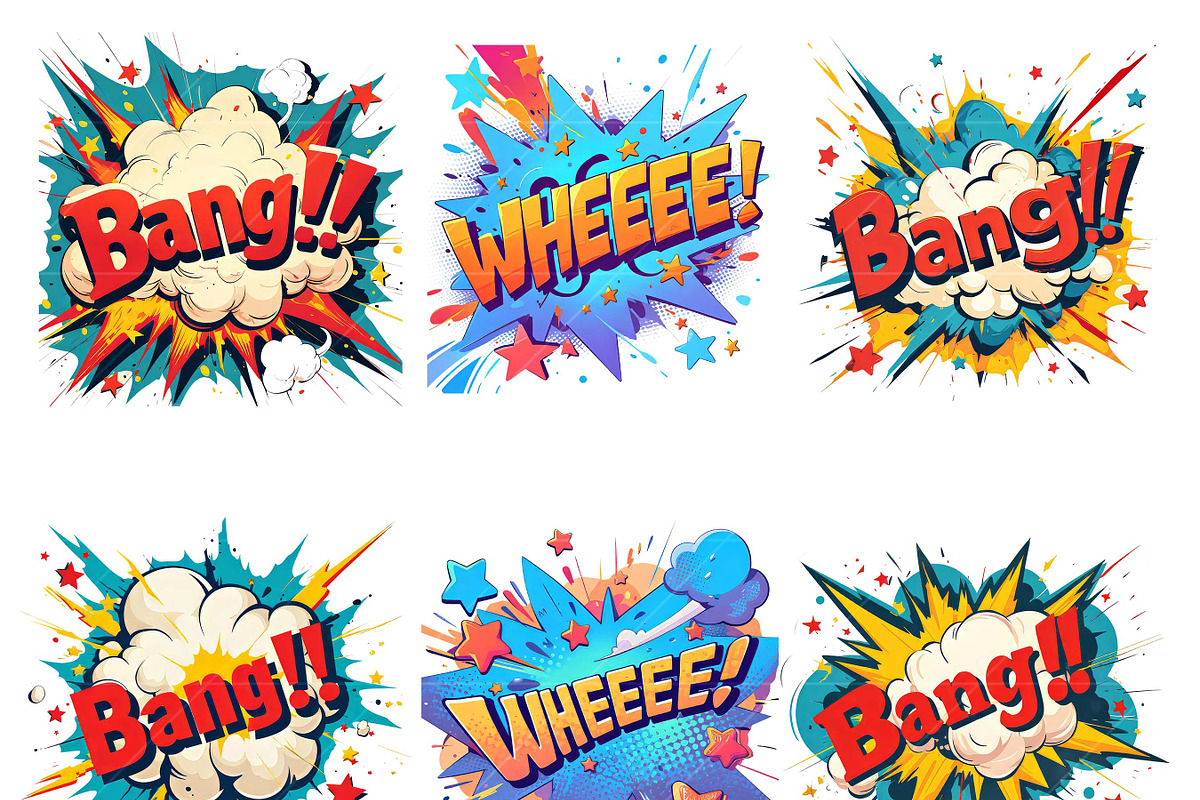Comic Text in Pop Art Style, an Object Illustration by Design Scotch