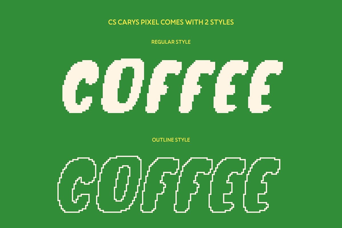 CS Carys Pixel, a Sans Serif Font by Craft Supply Co. (Photo 4 of 8)
