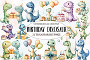 Birthday  Dinosaur Clipart, an Illustration by Designworld (Thumbnail 1 of 5)