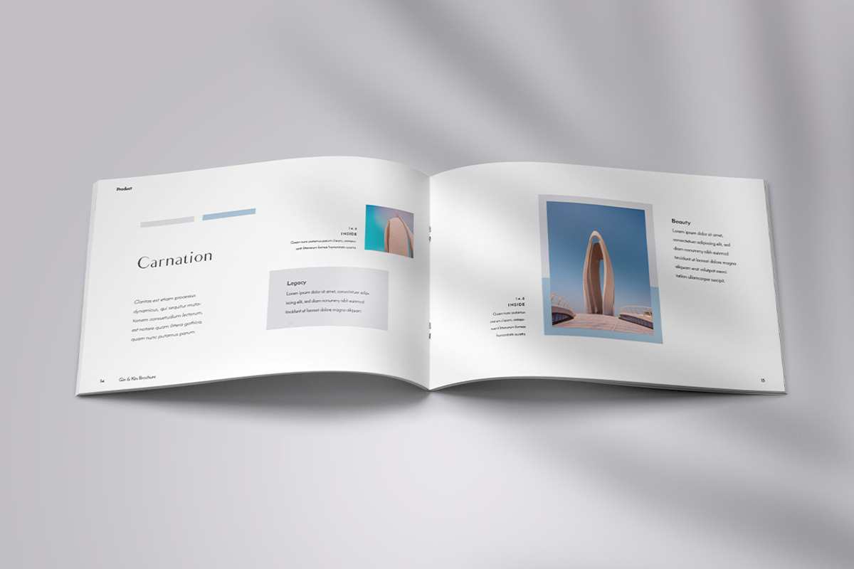 Kin & Gin - Brochure, a Brochure Template by Bokuto (Photo 8 of 13)