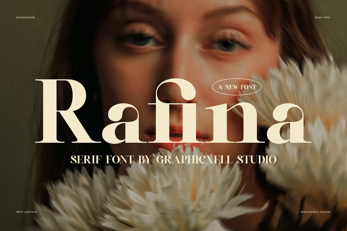 Rafina Elegant Serif Font, a Serif Font by Graphicxell (Photo 1 of 8)