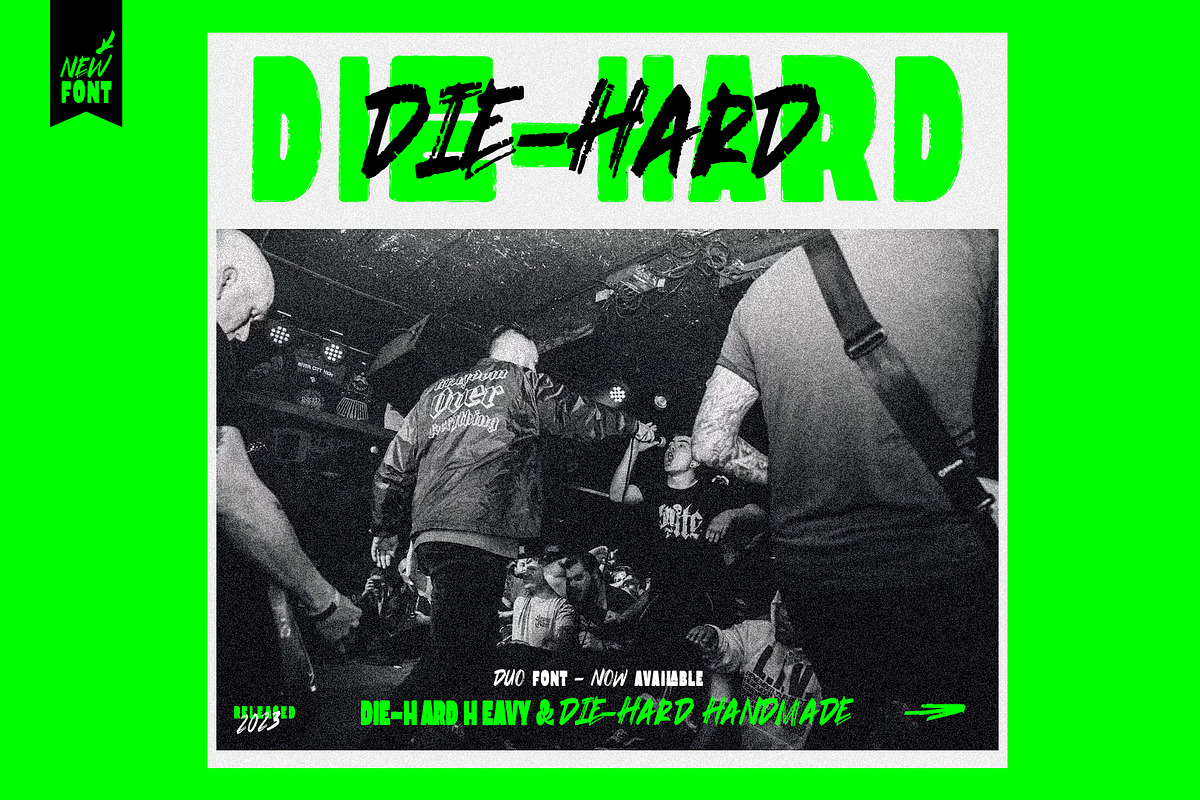 DIE-HARD - FONT DUO, a Handwritten Font by NasArt© (Photo 6 of 11)