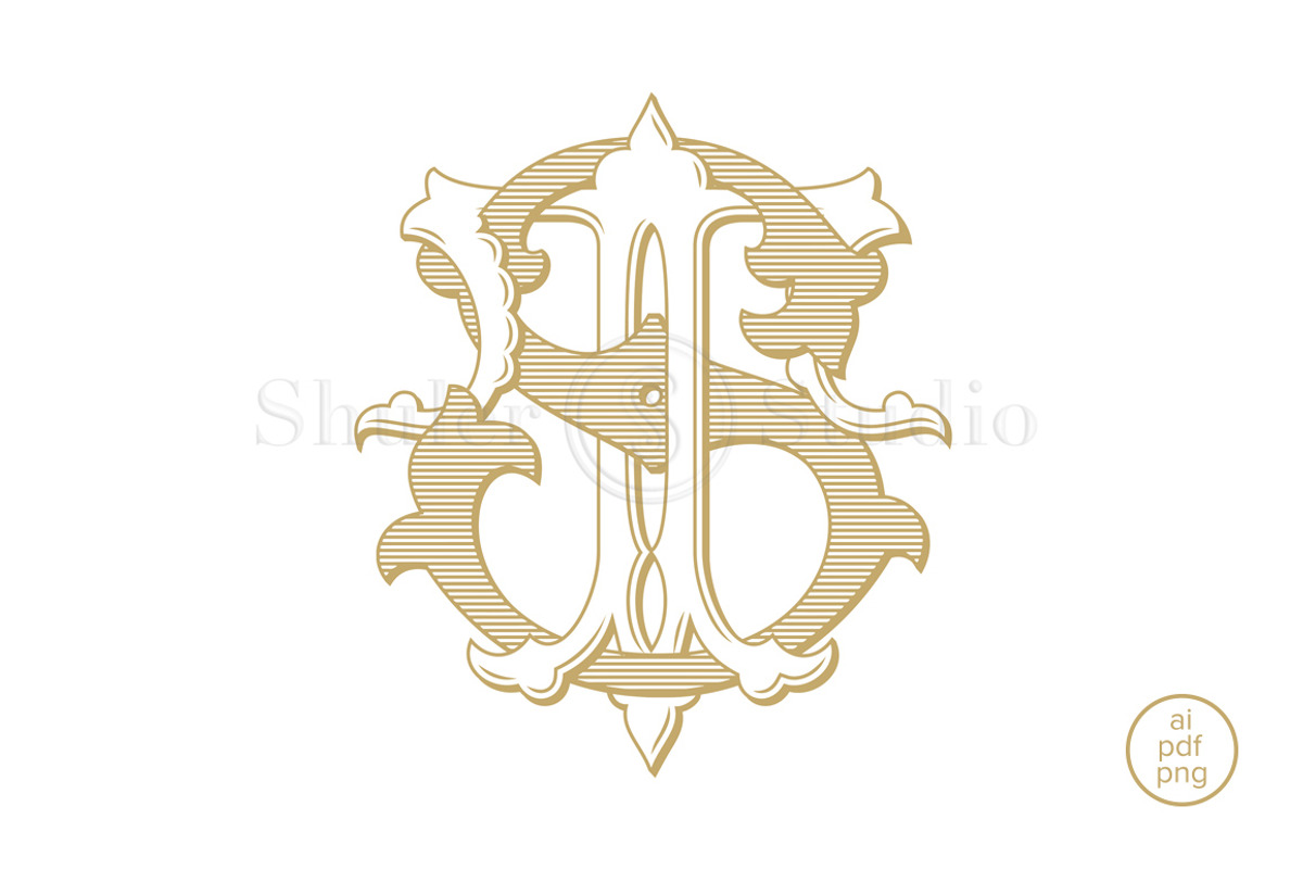 ST Monogram TS Monogram, a Branding & Logo Template by Shuler Studio