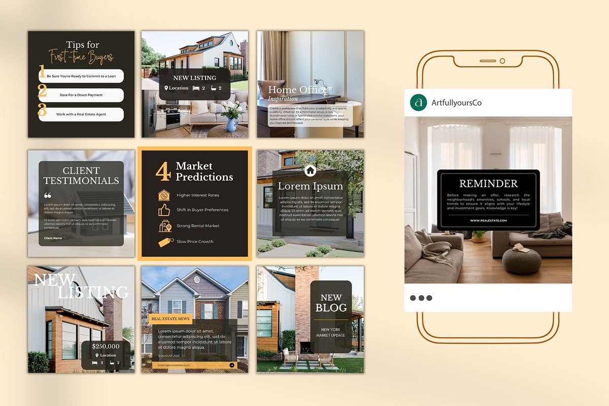 Haus Real Estate Social Template, a Templates & Theme by Artfullyours (Photo 5 of 11)