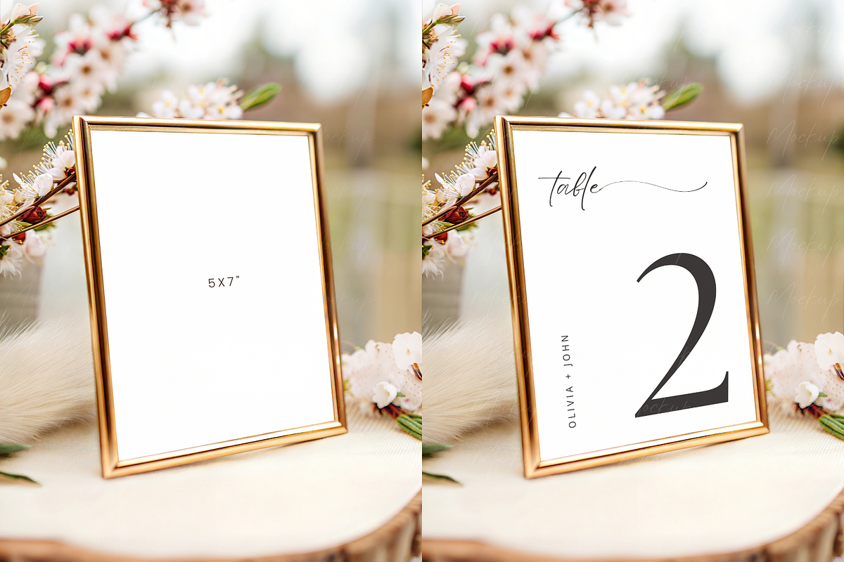 Table Sign Mockup Spring Garden, a Product Mockup by TatiMockup (Photo 2 of 3)
