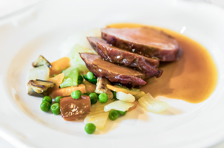 Roast with side dish of Vegetables