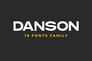 Danson Modern Logo Font Family, a Sans Serif Font by Andika Fez (Thumbnail 1 of 10)