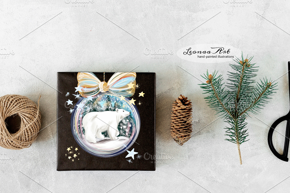 Wonderful Christmas Clipart Set, a Seasonal Illustration by Leonaa art (Photo 7 of 11)