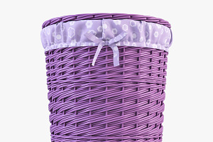 Wicker Laundry Basket 03 Set 3 Color