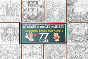 Starseed Angel Number Coloring Pages