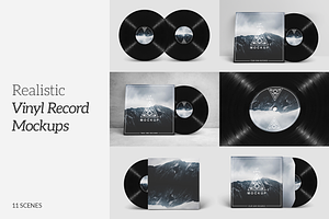 Vinyl Record Mockups Pack
