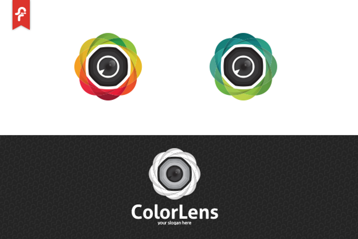 Color Lens Logo, a Branding & Logo Template by ft.studio