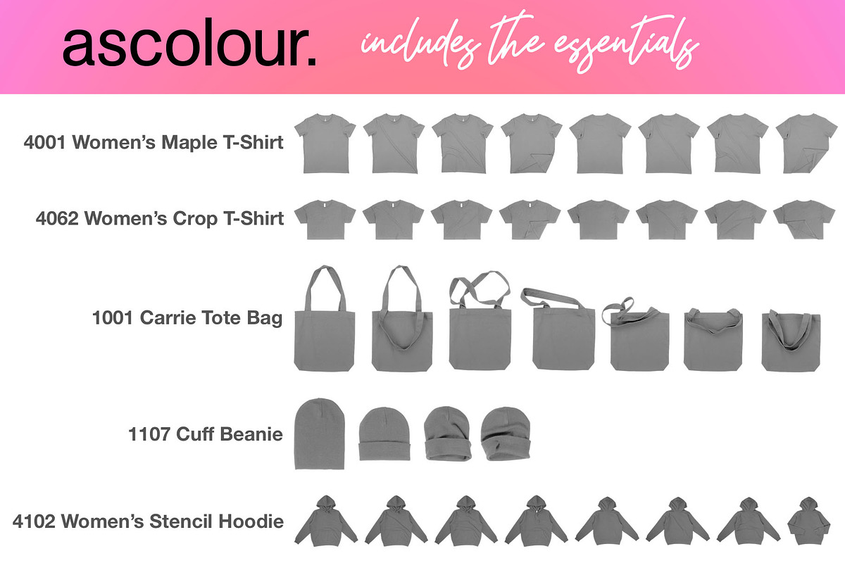 AS Colour Essential Mockups, a Hoody Mockup by Pixel Sauce™ (Photo 3 of 6)