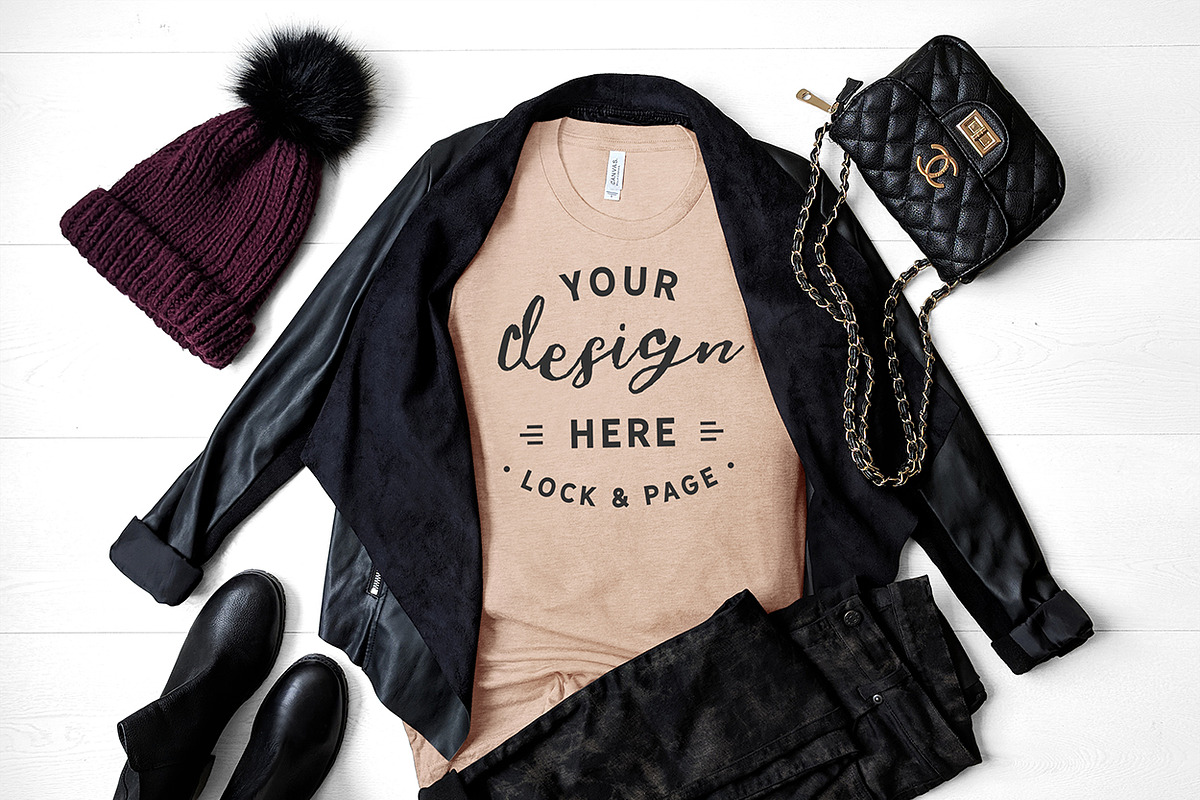 T-Shirt Mockup Bundle Bella Canvas, a Shirt Mockup by lock and page (Photo 15 of 71)