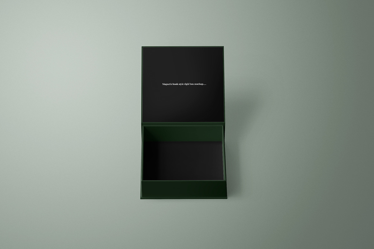 Square Book Style Rigid Box Mockup, a Packaging Mockup by Sheikhadesign (Photo 8 of 11)