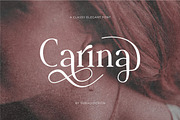 Carina classy elegant font, a Serif Font by suhadidesign (Thumbnail 1 of 14)