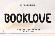 Booklove | Script Font, a Script Font by Scratchones (Thumbnail 1 of 8)