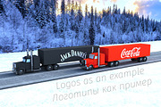 Christmas Truck 3D model template, a Templates & Theme by PolyFish (Thumbnail 2 of 7)