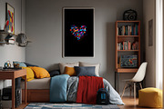 Colorful Bokeh Letters Overlays, a Symbol Font by PhotoSpirit (Thumbnail 5 of 8)