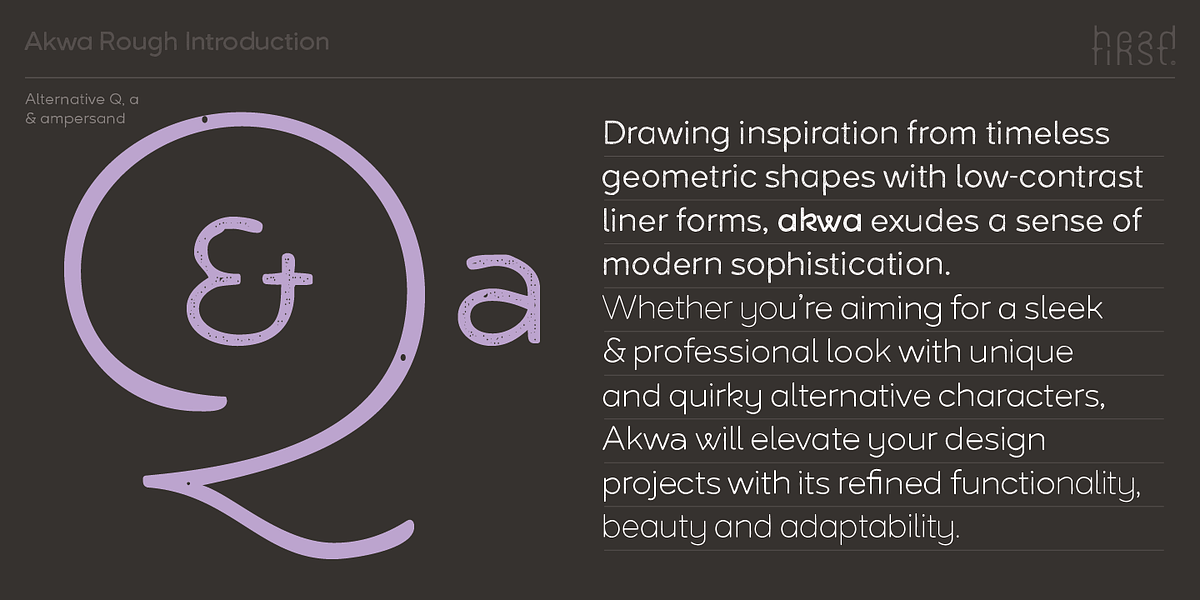 Akwa Rough, a Sans Serif Font by HeadFirst (Photo 4 of 17)