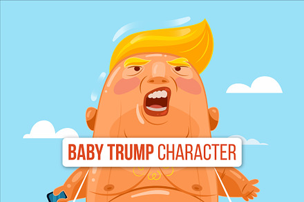 Baby Trump, an Illustration by MISS CHATZ