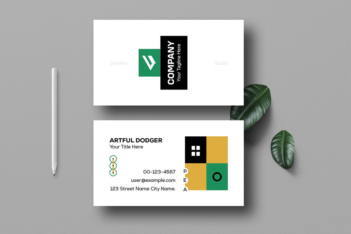 Clean Business Card Layout