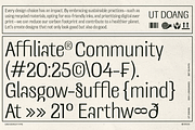 UT Doangs - An Ornament Display Font, a Sans Serif Font by Universitype (Thumbnail 12 of 15)