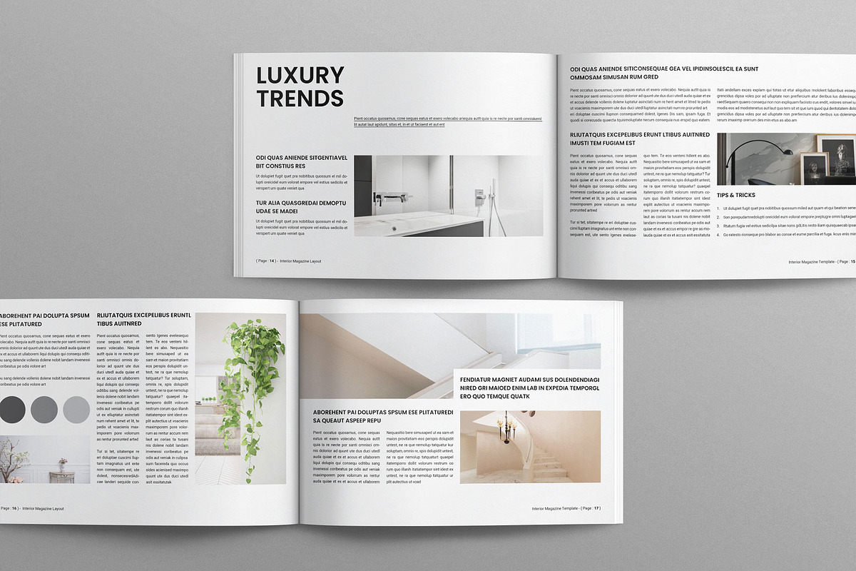 Interior Magazine Layout Landscape preview 6