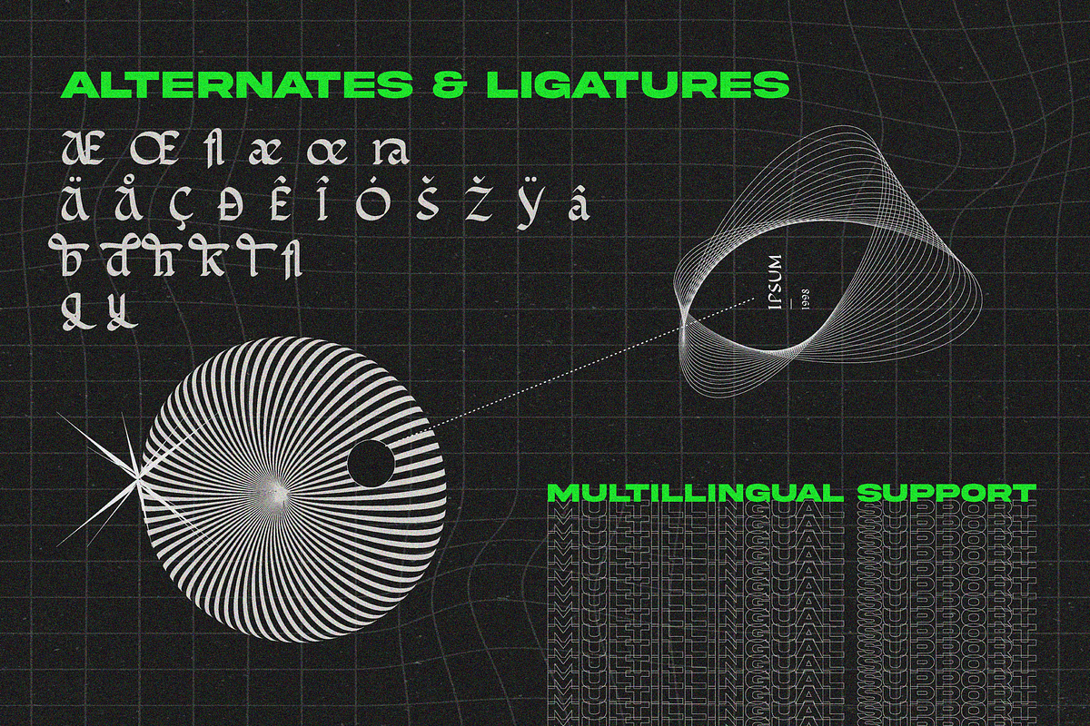Blackletter Typeface Font, a Blackletter Font by Graphue (Photo 3 of 9)