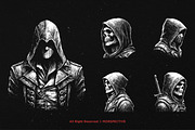 10 Bundle Dark Art Assassins Killer, an Illustration by Morspective (Thumbnail 3 of 7)