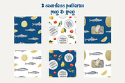 Sardine Watercolor Aesthetic, a Food Illustration by Catch the Dream Art (Thumbnail 7 of 10)