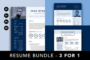 PRO Resume Bundle - Save 60%