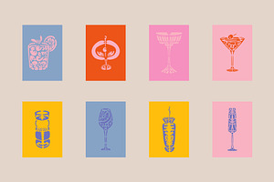 16 Drink PNG SVG Vector Set