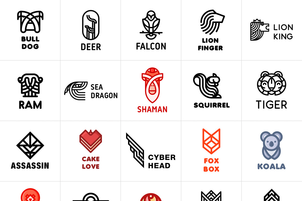 300 Logos & Marks Bundle, a Branding & Logo Template by Last Spark (Photo 4 of 6)