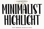 Minimalist Highlight, a Sans Serif Font by InermediaSTUDIO (Thumbnail 1 of 8)