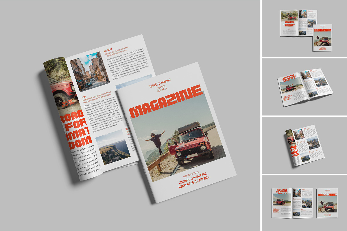 A4 Magazine Mockup Bundle, a Books & Magazine Mockup by Bangdastudio (Photo 11 of 11)