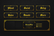 Golden Stream Overlay, a Templates & Theme by StreamSkins (Thumbnail 3 of 5)