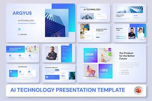Argyus – AI Technology PowerPoint, a Presentation Template by Premast