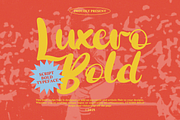 Luxero Bold - Script Bold Font, a Font by Indotype Foundry (Thumbnail 1 of 10)