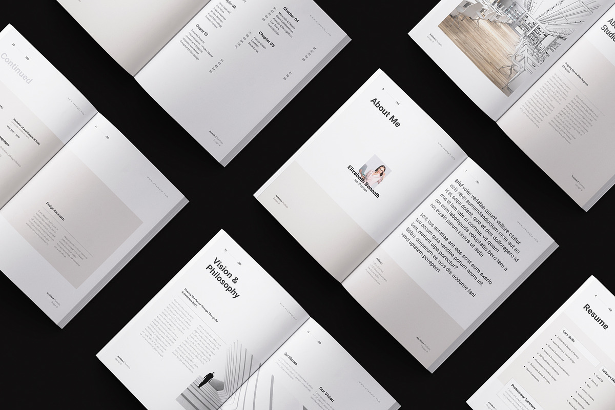 Architecture Portfolio Template, a Brochure Template by TemplateFolio-Shop (Photo 2 of 25)