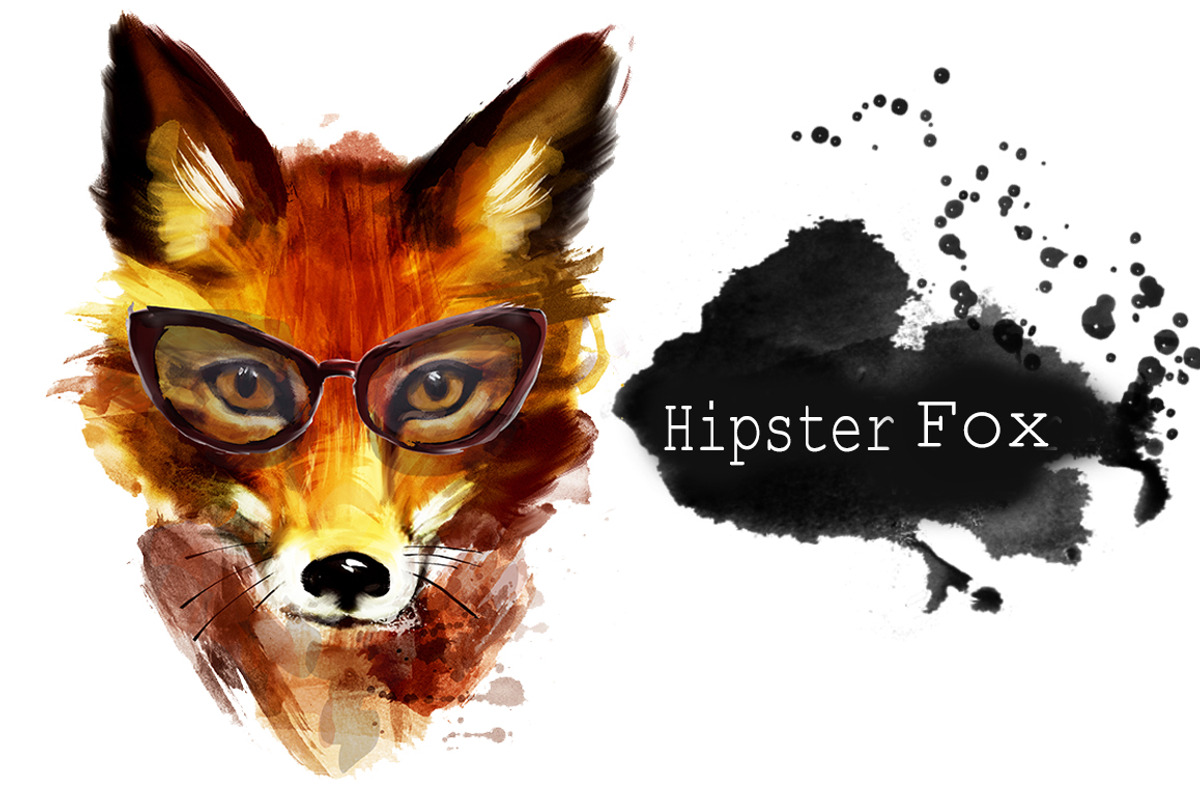Set fox portraits .4 styles, an Animal Illustration by art_mouse (Photo 3 of 5)
