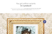 Vintage Frame Kit 10xMock-ups, a Print Template by Mocca Mockups Store (Thumbnail 3 of 6)