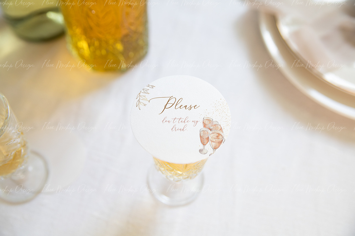 Wedding Drink Topper Mockup, a Product Mockup by ILoveMockupDesign (Photo 5 of 10)