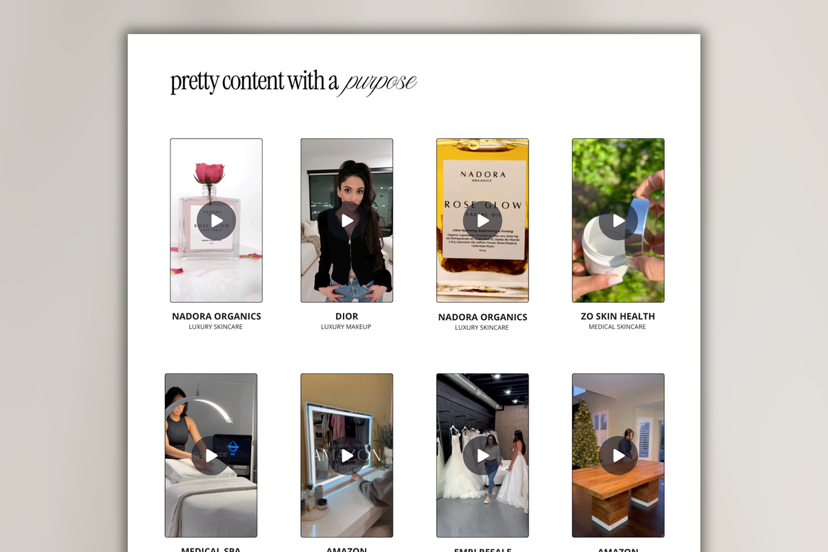Ugc Portfolio | Ugc Website Template, a Social Media Template by Design Driven Media (Photo 3 of 12)