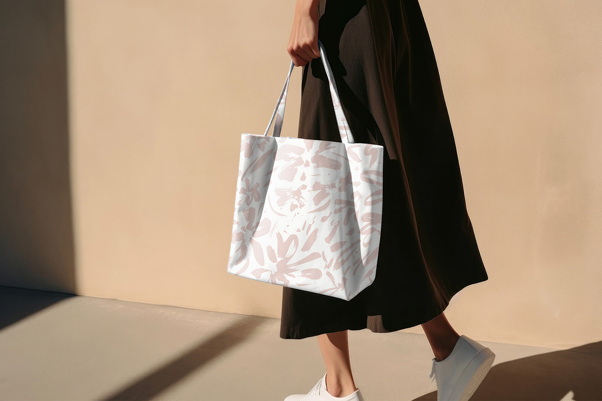 Painted Delicate Flowers, a Wallpaper Graphic by MalyskaStudio (Photo 4 of 5)