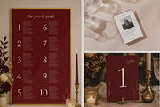 Luxury Burgundy Wedding Canva Bundle, a Stationery Template by Matisse Studio (Thumbnail 2 of 9)