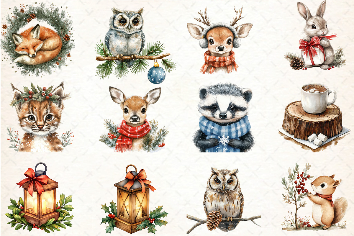 African American Christmas Clipart, an Illustration by DreamCafeArt (Photo 2 of 7)