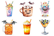 Halloween Drinks Cuties Clipart, an Illustration by Daily.Designs (Thumbnail 3 of 5)
