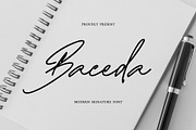 Baceda Signature Font, a Script Font by Authentic Studio (Thumbnail 1 of 4)