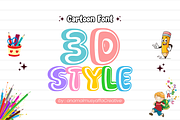 Cute Rainbow - Display Font, a Font by KiddoGlyphs Studio (Thumbnail 2 of 5)